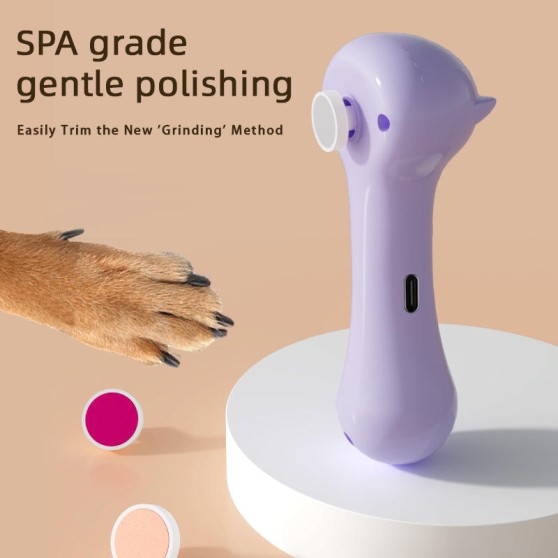 Rechargeable Pet Nail Trimmer with 6 Grinding Heads Rechargeable Pet Nail Trimmer with 6 Grinding Heads