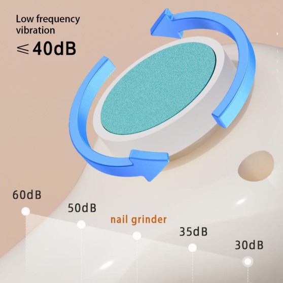 Rechargeable Pet Nail Trimmer with 6 Grinding Heads Rechargeable Pet Nail Trimmer with 6 Grinding Heads